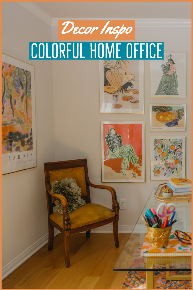 Colorful Home Office Wall Decor Ideas